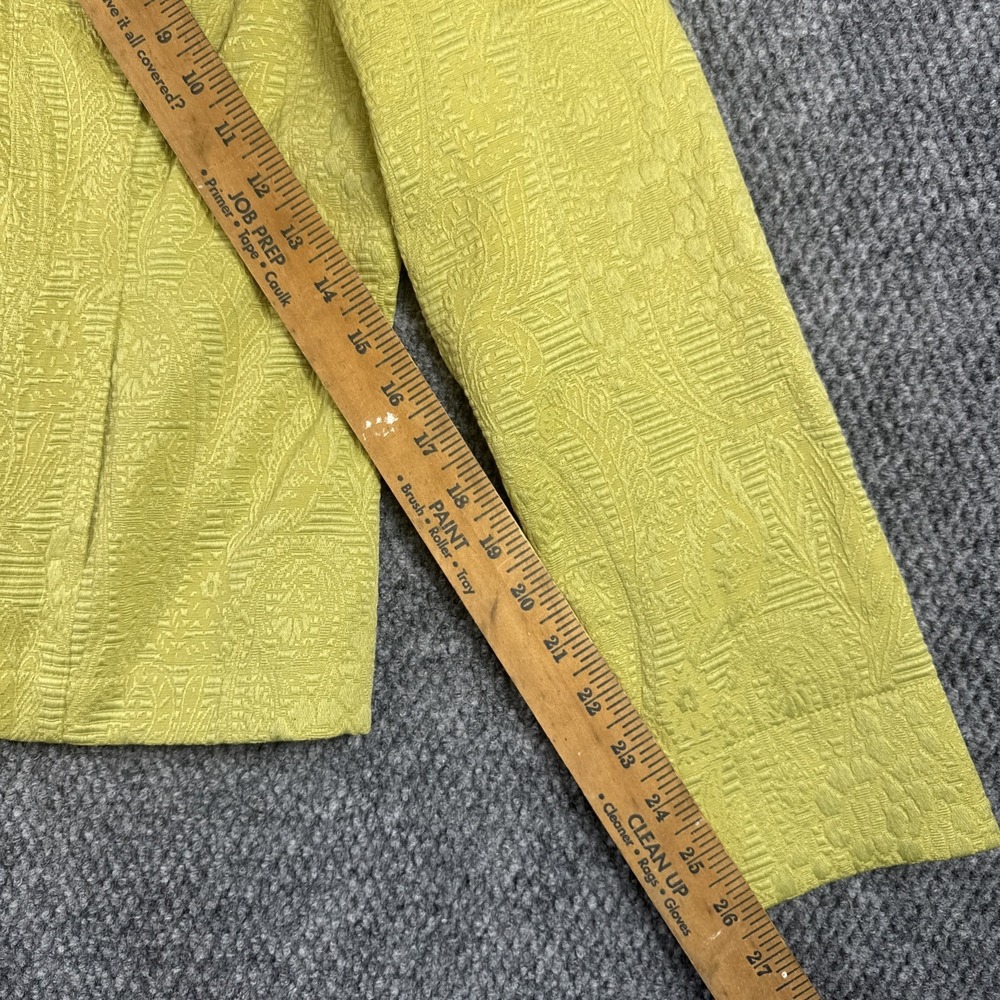 Ruby Rd. Chartreuse Textured Ruffle Front Jacket - Picture 11 of 15